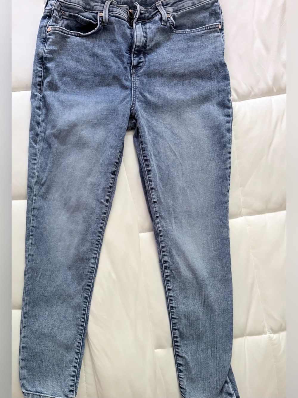Seven7 Women's Skinny Jeans in Faded Blue Denim